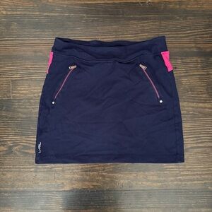 Ralph Lauren Navy and Pink Mini Skirt